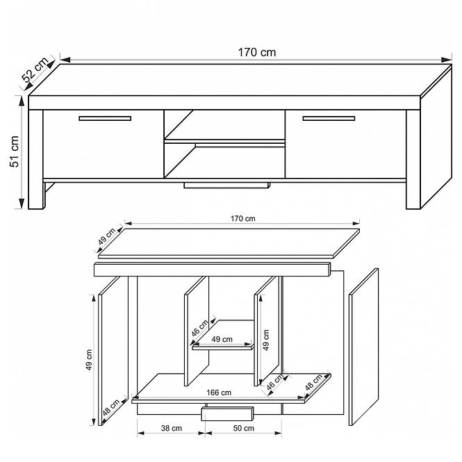 TV-Schrank Cezar 14