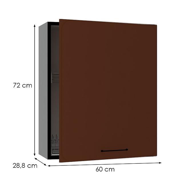 Küchenschrank Katrin W60SU ALU P/L ziegelrot