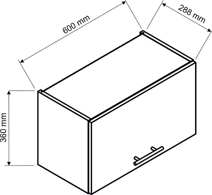 Küchenschrank Mina W60 OKGR schwarz