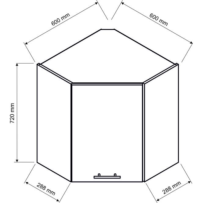 Küchenschrank Mina WR schwarz