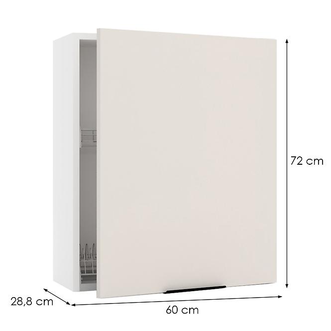 Küchenschrank Sonja W60SU ALU P/L beige