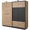 Kleiderschrank Nest 220 eiche artisan/anthrazit,2