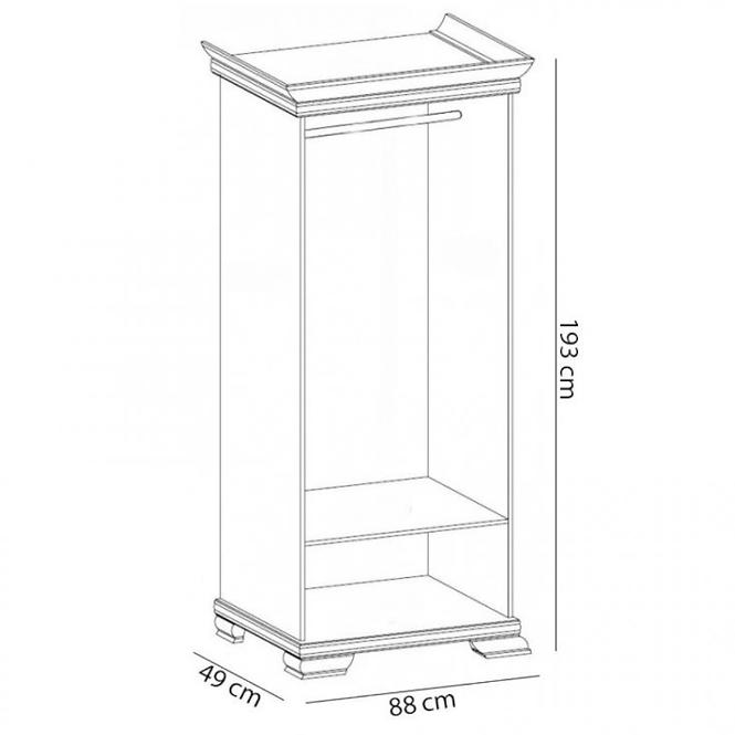 Schrank Kora 88cm Samoa King, KS1