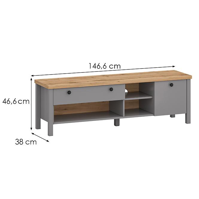 Tv Tisch  Melini gray b 1d1s