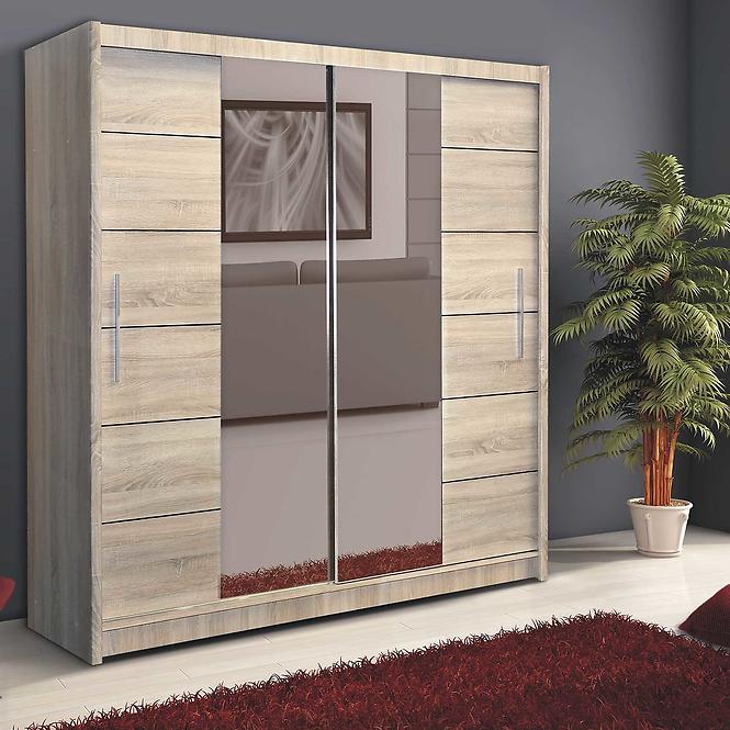 Schrank Lizbona 2 203cm  Eiche Sonoma