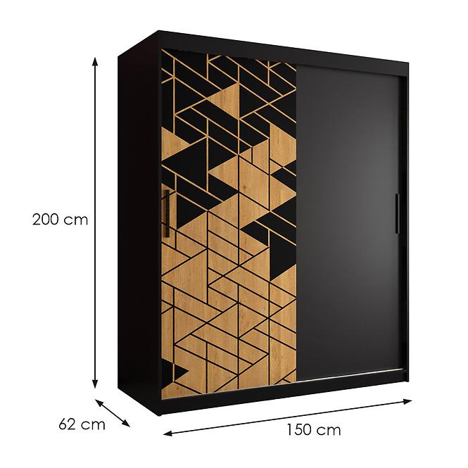 Schrank Sandakan 150 schwarz