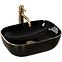 Aufsatzwaschbecken Belinda Black/Gold Adge