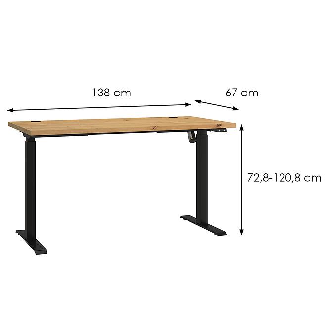 Schreibtisch Malta artisan Typ 151 (Arbeitsplatte 28 mm)