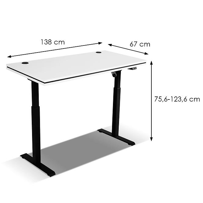 Schreibtisch Malta hellgrau Typ 161 (Arbeitsplatte 56 mm)