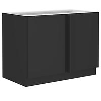 Küchenschrank Siena schwarze Matte 105 Nd 1f bb