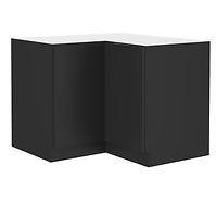 Küchenschrank Siena schwarze Matte 90x90 Dn 2f bb