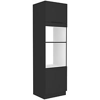 Küchenschrank Siena schwarze Matte 60dpm-210 2f