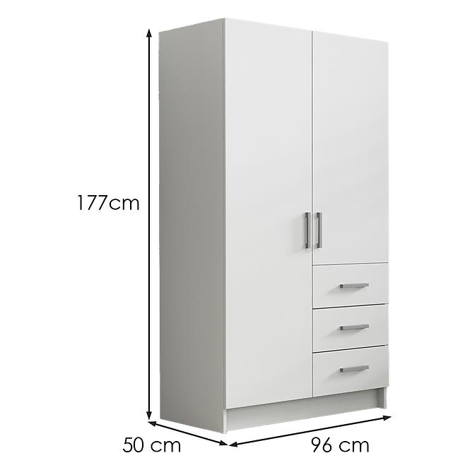 Schrank Pino 3 weiß