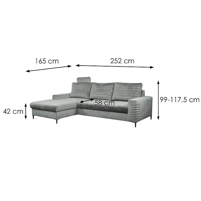 Ecksofa Colin L Velutto 16 