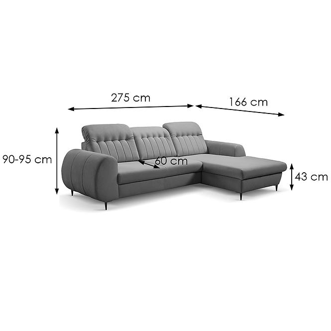 Ecksofa Bianco P Castel 90