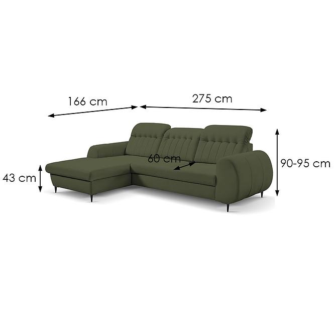 Ecksofa Bianco L Castel 39