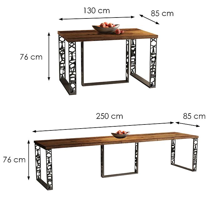 Tisch Borys Max 250 eiche monastery