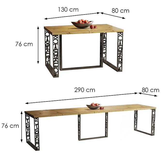 Tisch Ewerest 290 eiche artisan