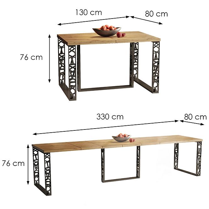 Tisch Ewerest 330 eiche wotan