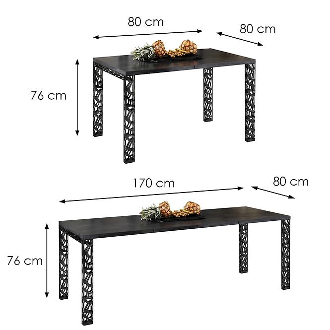 Tisch Mattio 170 dunkler Beton