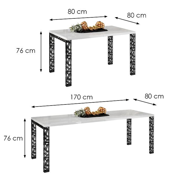 Tisch Mattio 170 weiß glänzend