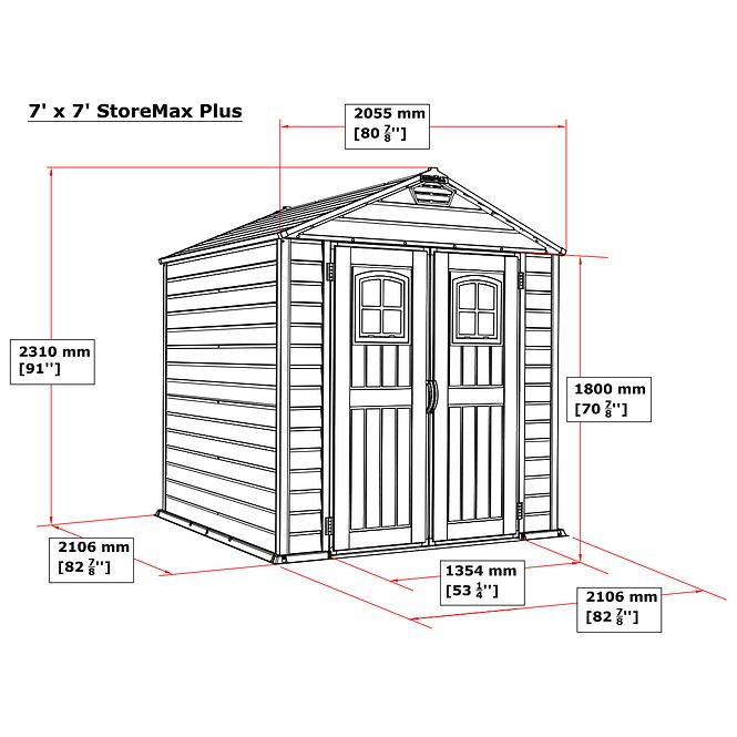 Gartenhaus Store Max 7x7