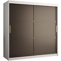 Schrank Amiro 1 180 weiß/schwarz