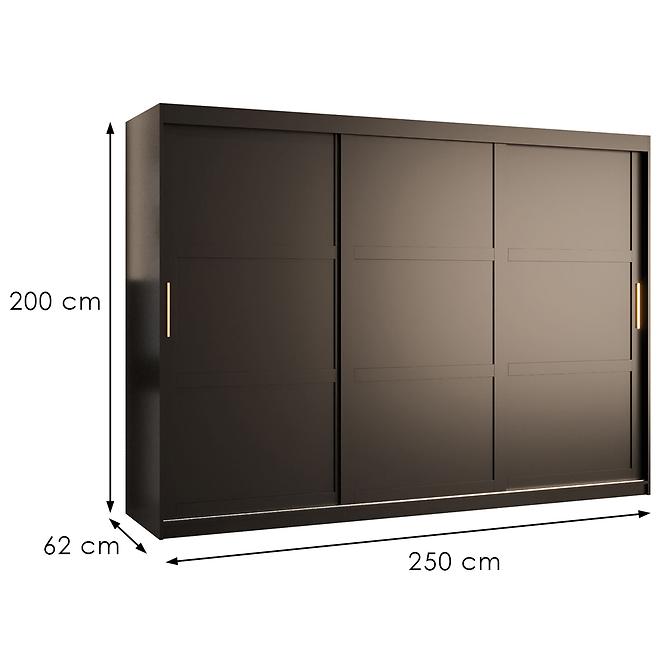 Schrank Amiro 1 250 schwarz/schwarz