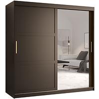 Schrank Amiro 2 180 schwarz/schwarz