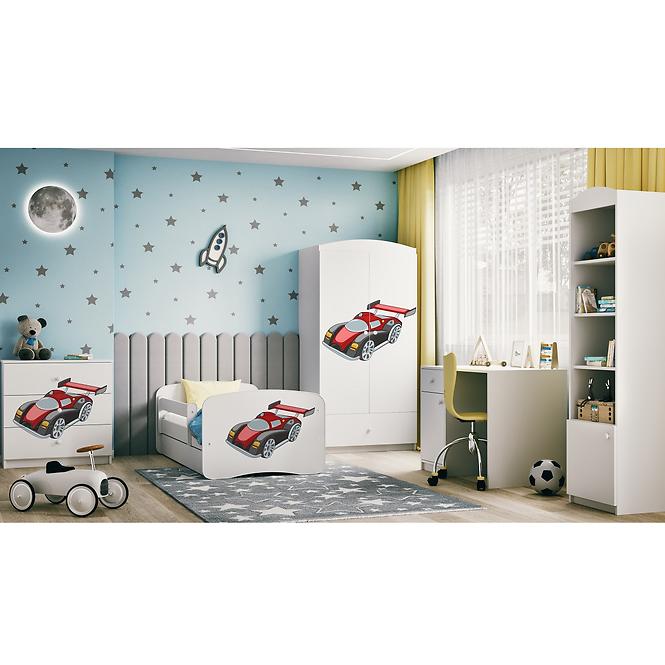 Kinderkommode Babydreams Weiß - Auto