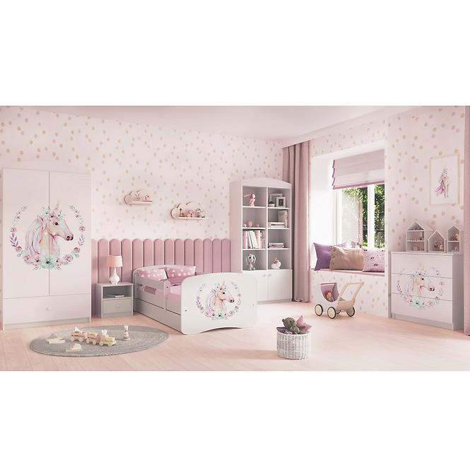 Kinderkommode Babydreams Weiß - Pferd