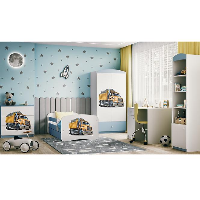 Kinderkommode Babydreams Blau - Lastwagen