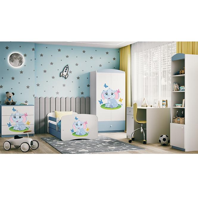 Kinderkommode Babydreams Blau - Elefant