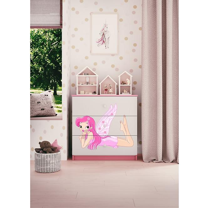 Kinderkommode Babydreams Rosa - Fee 2