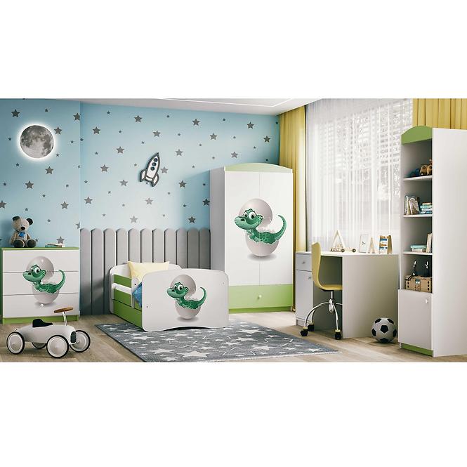 Kinderkommode Babydreams Grün - Dinosaurier