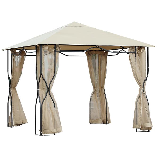 Gartenpavillon 3x3m beige