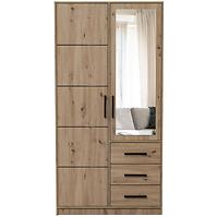 Schrank Kos D2 eiche artisan/spiegel