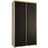 Schrank 45 Canaris 1 130 weiß/schwarz/gold