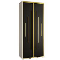 Schrank 45 Canaris 12 110 weiß/schwarz/gold