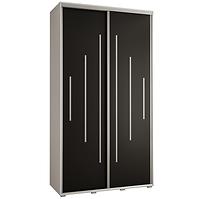 Schrank 45 Canaris 12 130 weiß/schwarz/silver