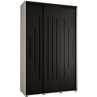 Schrank 45 Canaris 12 160 weiß/schwarz/schwarz