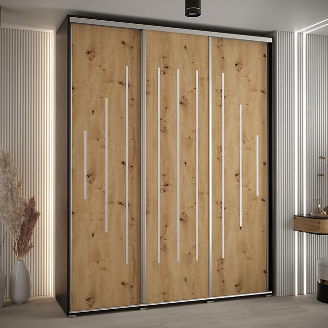 Schrank 45 Canaris 12 200 schwarz/artisan/silver