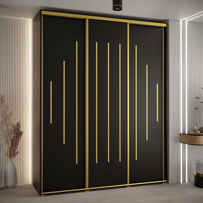 Schrank 45 Canaris 12 200 schwarz/gold