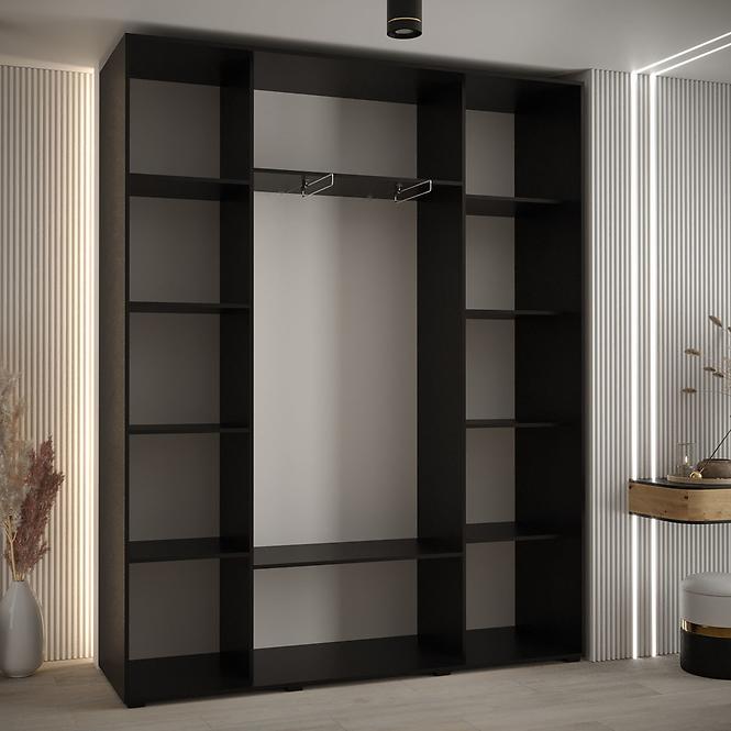 Schrank 45 Canaris 12 200 schwarz/silver