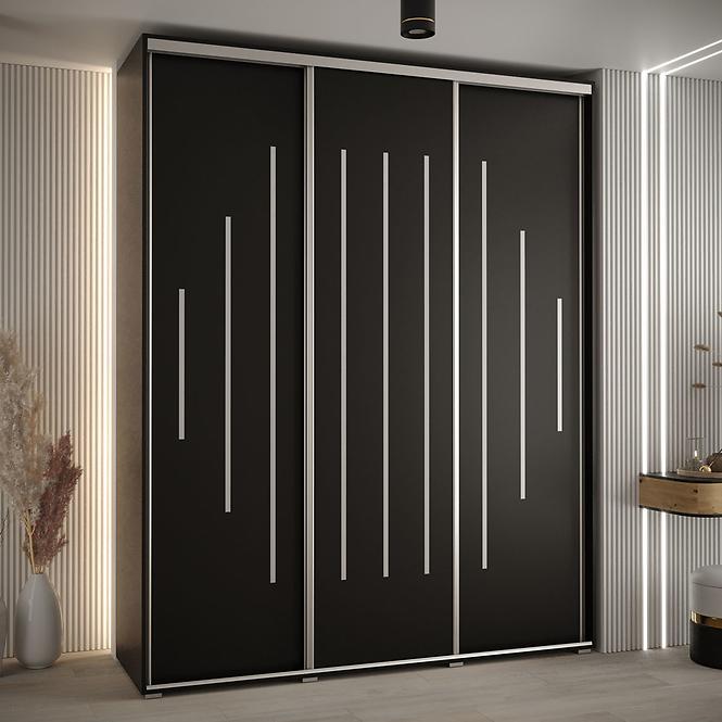 Schrank 45 Canaris 12 200 schwarz/silver