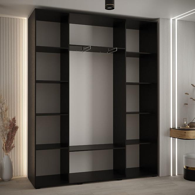 Schrank 45 Canaris 3 200 schwarz/silver