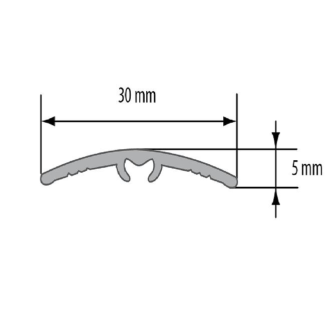 Übergangsprofil LW 30 5W1 0,93 C-0 silber