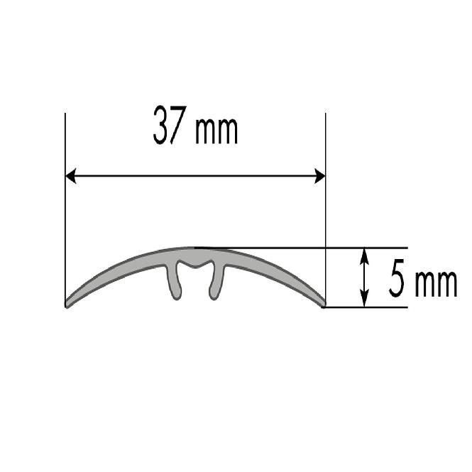 Übergangsprofil LW 37 5W1 0,93 C-0 silber