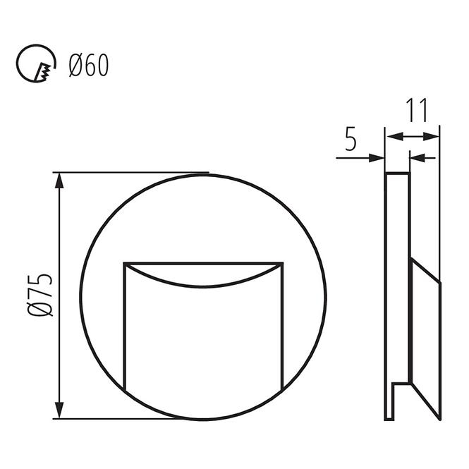 Lampe ERINUS 33322 LED O W-WW 