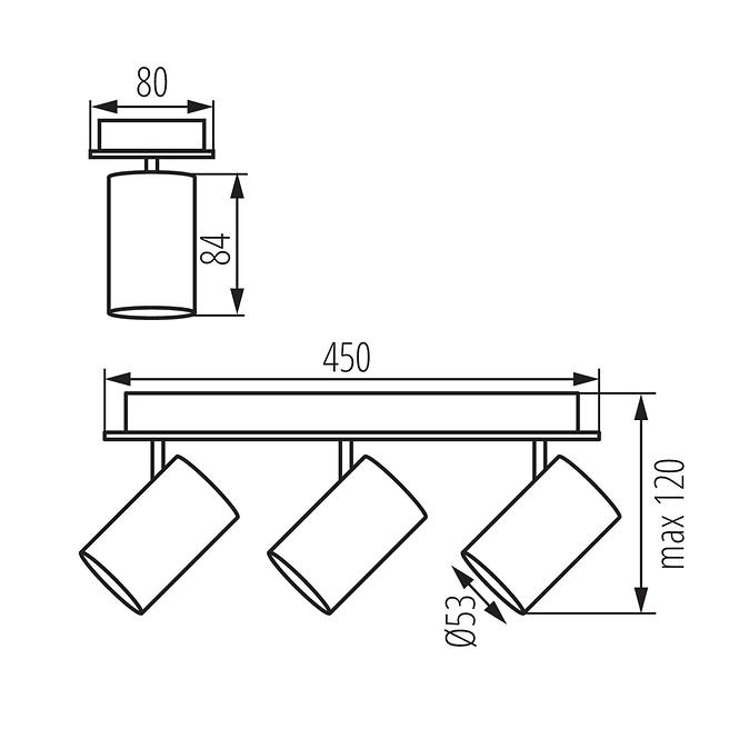 Lampe EVALO 35694 EL-3I W-SR LS3